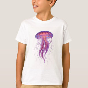 Camiseta Água-viva-azul-roxa