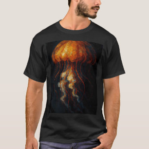 Camiseta água-viva em tela
