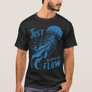 Camiseta Água-viva Engraçada Submarino Mar Oceano Água-viva