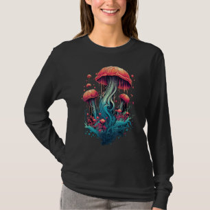 Camiseta Água-viva estética moldada em Cottagecore da Flore