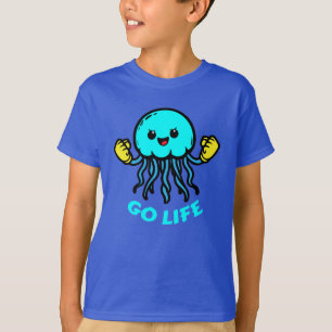 Camiseta água-viva motivacional
