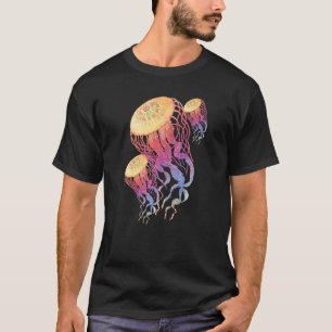 Camiseta Água-viva Natureza Vida Oceânica Peixe
