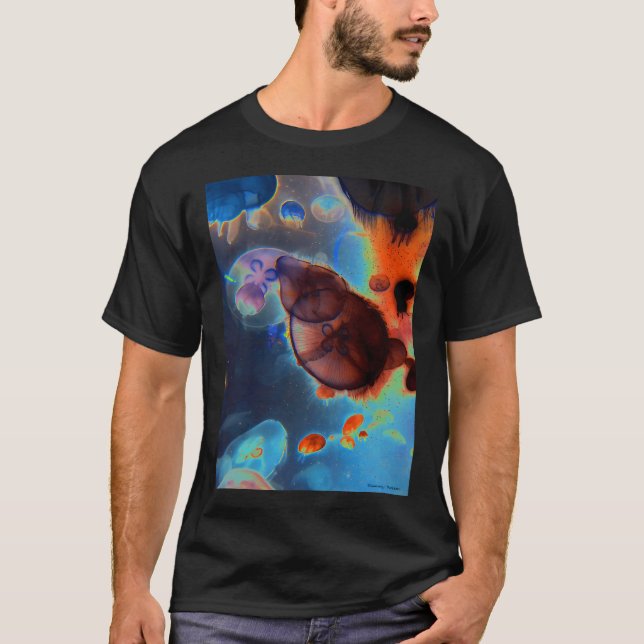 Camiseta Água-viva no Espaço Exterior (Frente)