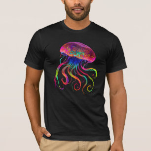 Camiseta Água-viva psicodélica