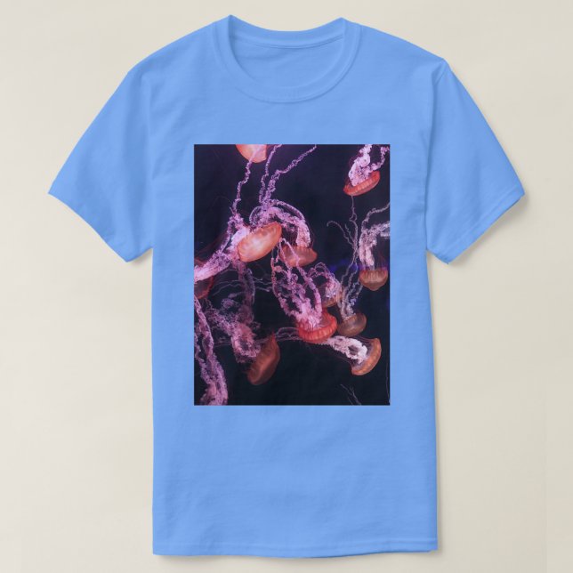 Camiseta Água-viva rosa (Frente do Design)