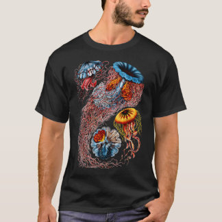 Camiseta Água-viva Vintage por Ernst Haeckel