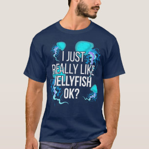Camiseta Água-vivas luminescente do oceano