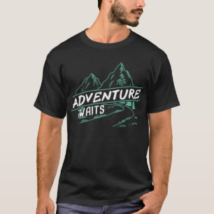 Camiseta Aguarda Aventura de Viagem de Viajante