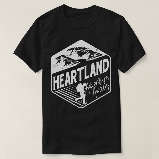 Camiseta Aguardações da Heartland Adventure (Frente do Design)