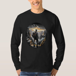 Camiseta Aguardam Aventura: Explorador de Montanha