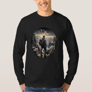 Camiseta Aguardam Aventura: Explorador de Montanha