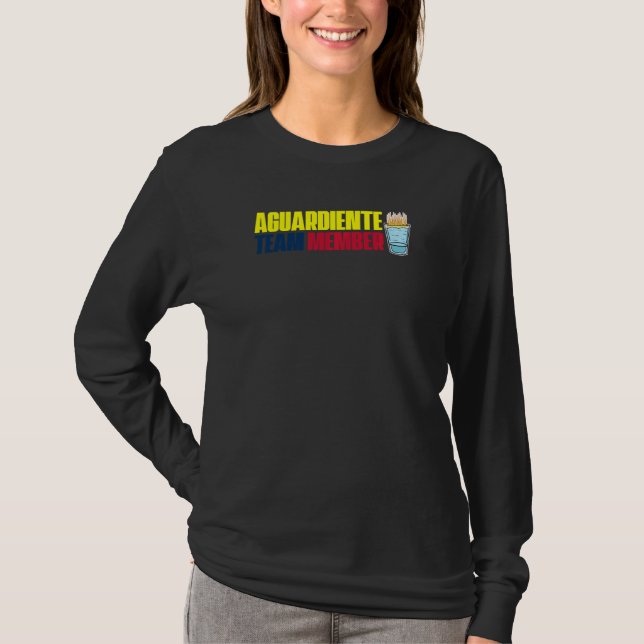Camiseta Aguardiente Membro do time Orgulho Colombiano (Frente)