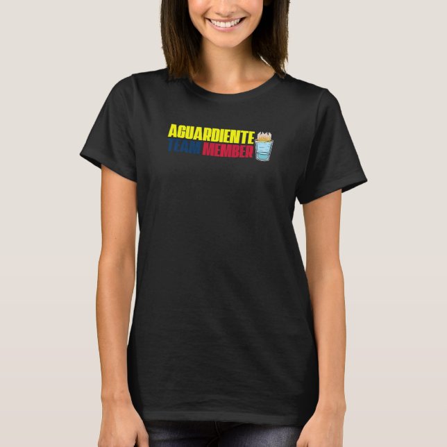 Camiseta Aguardiente Membro do time Orgulho Colombiano (Frente)