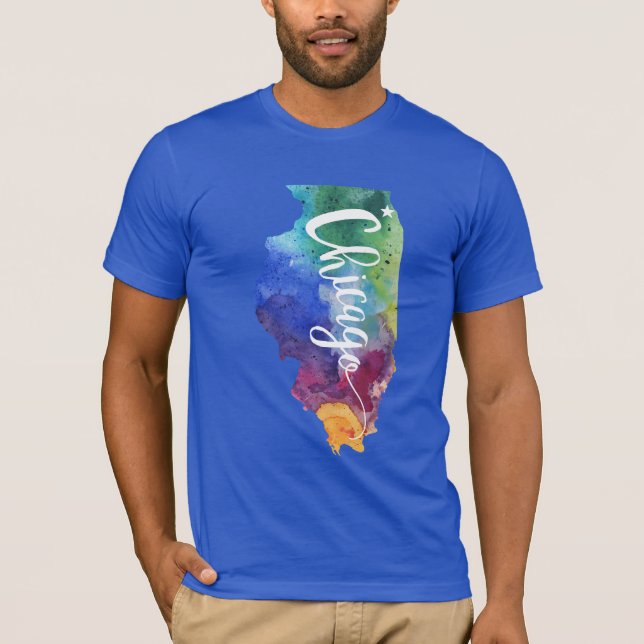 Camiseta Aguarela Chicago (Frente)