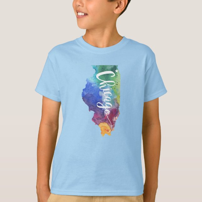 Camiseta Aguarela Chicago (Frente)