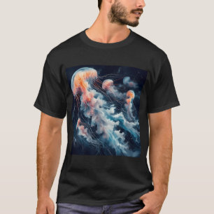 Camiseta Aguarela de Água-viva
