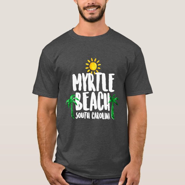 Camiseta Aguarela de Myrtle Beach (Frente)