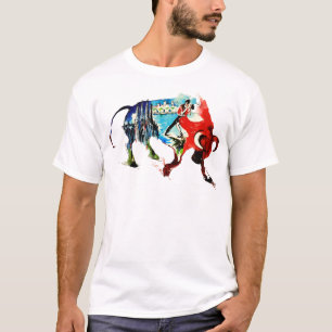 Camiseta Aguarela do amor das viagens vintage de Bull da