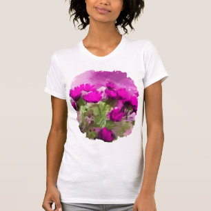 Camiseta Águas Africanas com Aquarela Púrpura De Parede