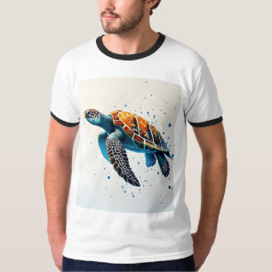 Camiseta Águas Calmas: Celebrar Tartarugas do Mar com ocean