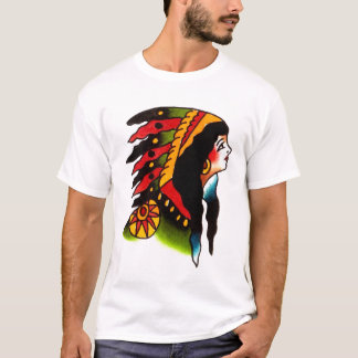 Camiseta Águas indianas de Percy da cabeça da menina por