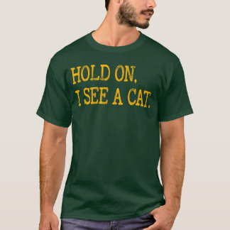Camiseta Aguenta, Vejo Gato Piadas de Gato Amantes de Gatos