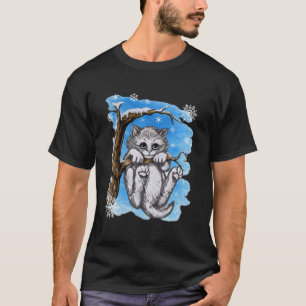Camiseta Aguente firme gatinho na neve