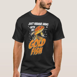 Camiseta Aguente-Se Com O Meu Peixe De Peixe Goldfish No Aq