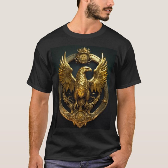 Camiseta Águia ~24 ✨ de ouro de quilate (Frente)