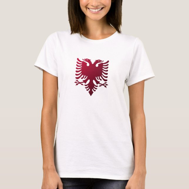 Camiseta Águia albanesa de duas cabeças (Frente)