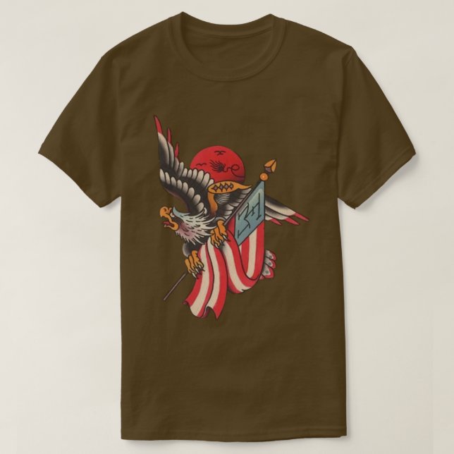 Camiseta Águia Americana (Frente do Design)
