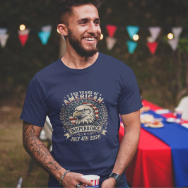 Camiseta Águia Americana 250 Anos de Aniversário da Indepen