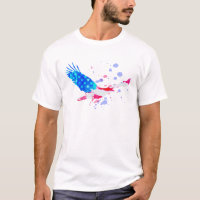 *~* Águia Americana Bandeira Vermelha Branco Azul