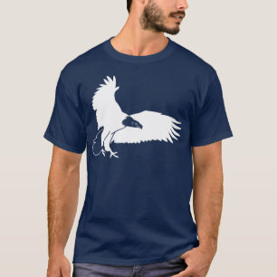 Camiseta Águia americana branca que Swooping dentro para u