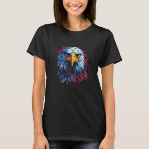 Camiseta Águia Americana Careca Homens Mulheres Crianças