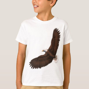 Camiseta Águia americana crescente