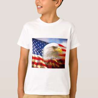 Camiseta Águia americana da bandeira americana