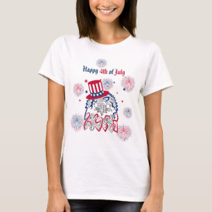 Camiseta Águia Americana do Dia da Independência em 4 de ju