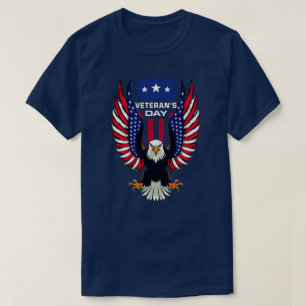 Camiseta Águia Americana do Dia dos Veteranos