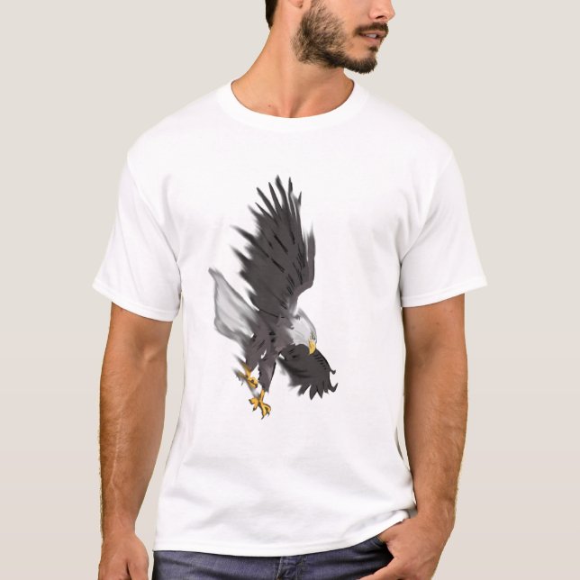 Camiseta Águia americana do mergulho (Frente)