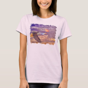 Camiseta Águia americana do vôo & poema de Rumi na vida