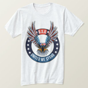 Camiseta Águia Americana dos EUA Unidos Nós Estamos
