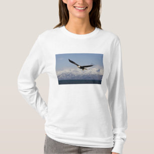 Camiseta Águia Americana em Voo, Haliaeetus leucocephalus, 