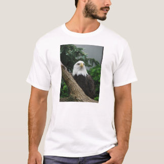 Camiseta águia americana magestic que descansa na árvore