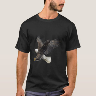 Camiseta Águia Americana Majestosa em Voo