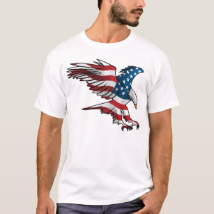 Camiseta Águia Americana Patriótica