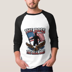 Camiseta Águia Americana Patriótica Design O Verdadeiro Che