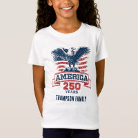 Águia Americana Patriótica Feliz 250º Aniversário