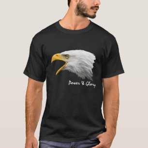 Camiseta Águia americana. Poder e glória
