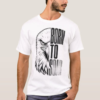 Camiseta Águia Arte | Nascida Para Voar | Vintage Inspirado